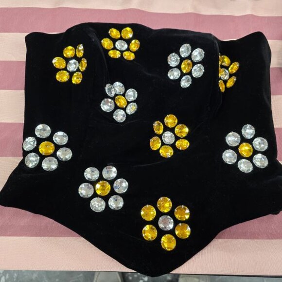 VTG Julie Duroche After Five Size 8 Black Velvet Sleeveless Cocktail Formal Top - Picture 1 of 4